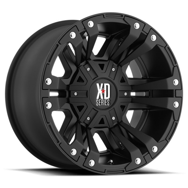 Jante aluminium 4x4 KMC XD822 Monster II Matte Black XD Series • 17"x9" • 6x139.7 / 6x135 • CB106.1 • ET30 