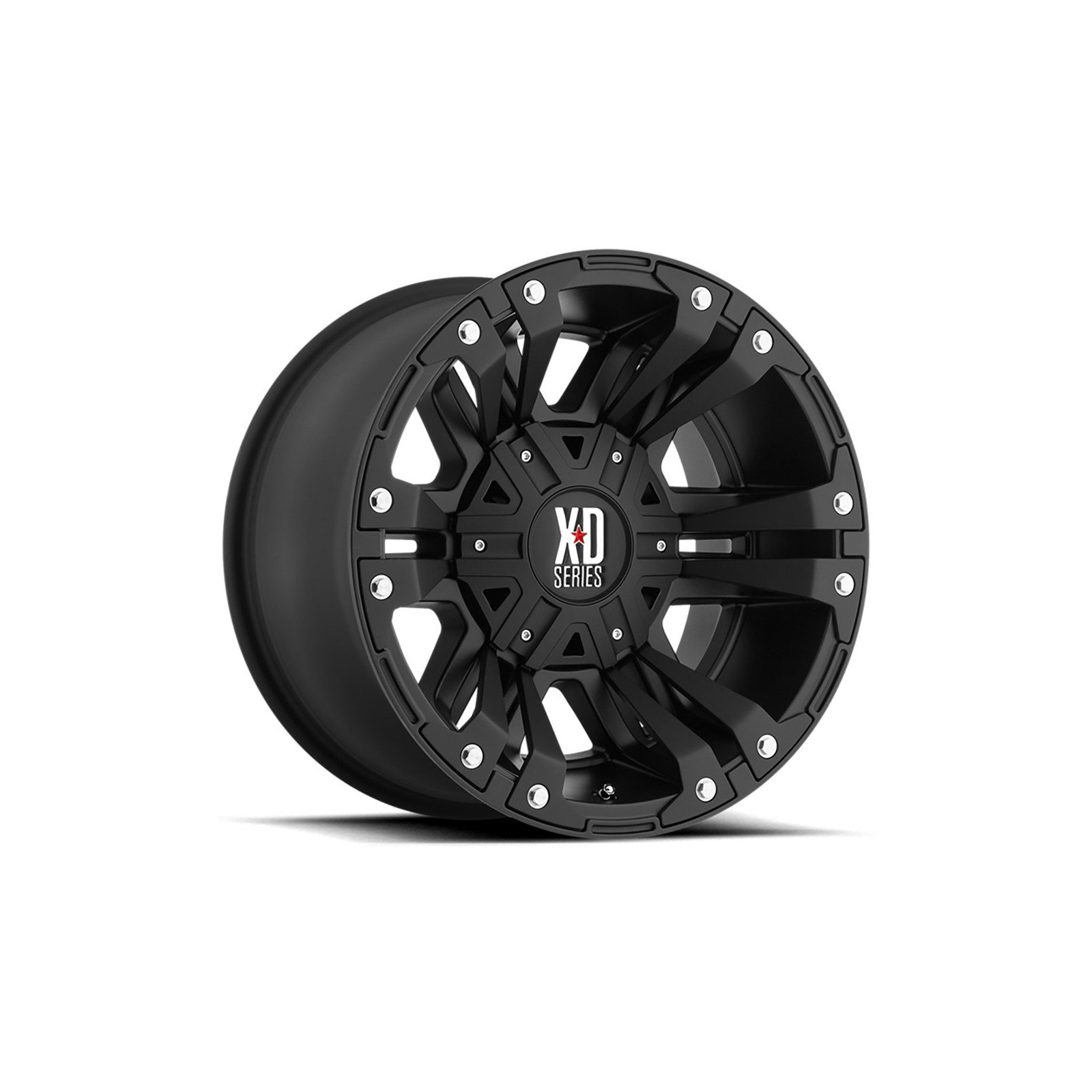 Jante aluminium 4x4 KMC XD822 Monster II Matte Black XD Series • 17"x9" • 6x139.7 / 6x135 • CB106.1 • ET30 