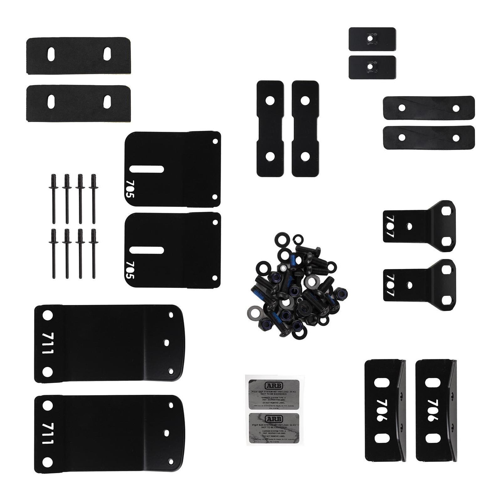 MNT KIT ROOF BAR LIGHT DUTY FR 