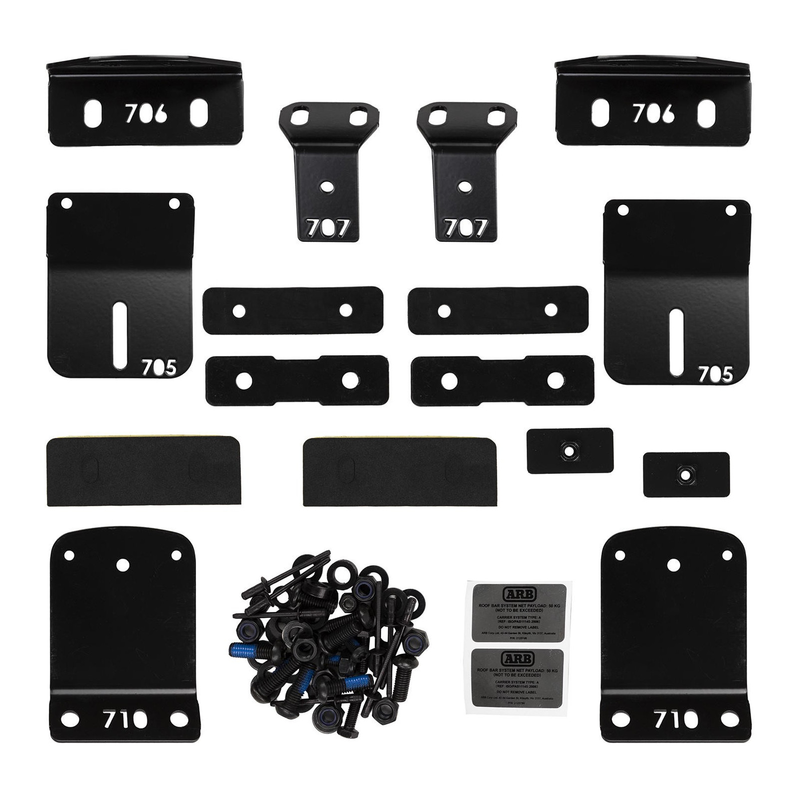 MNT KIT ROOF BAR LIGHT DUTY FR 