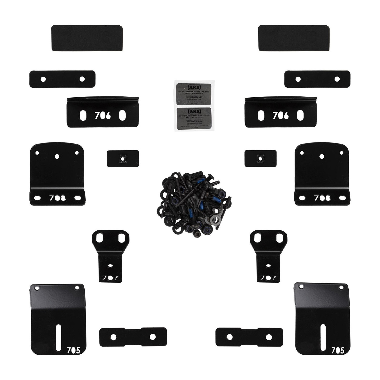 MNT KIT ROOF BAR LIGHT DUTY RR 