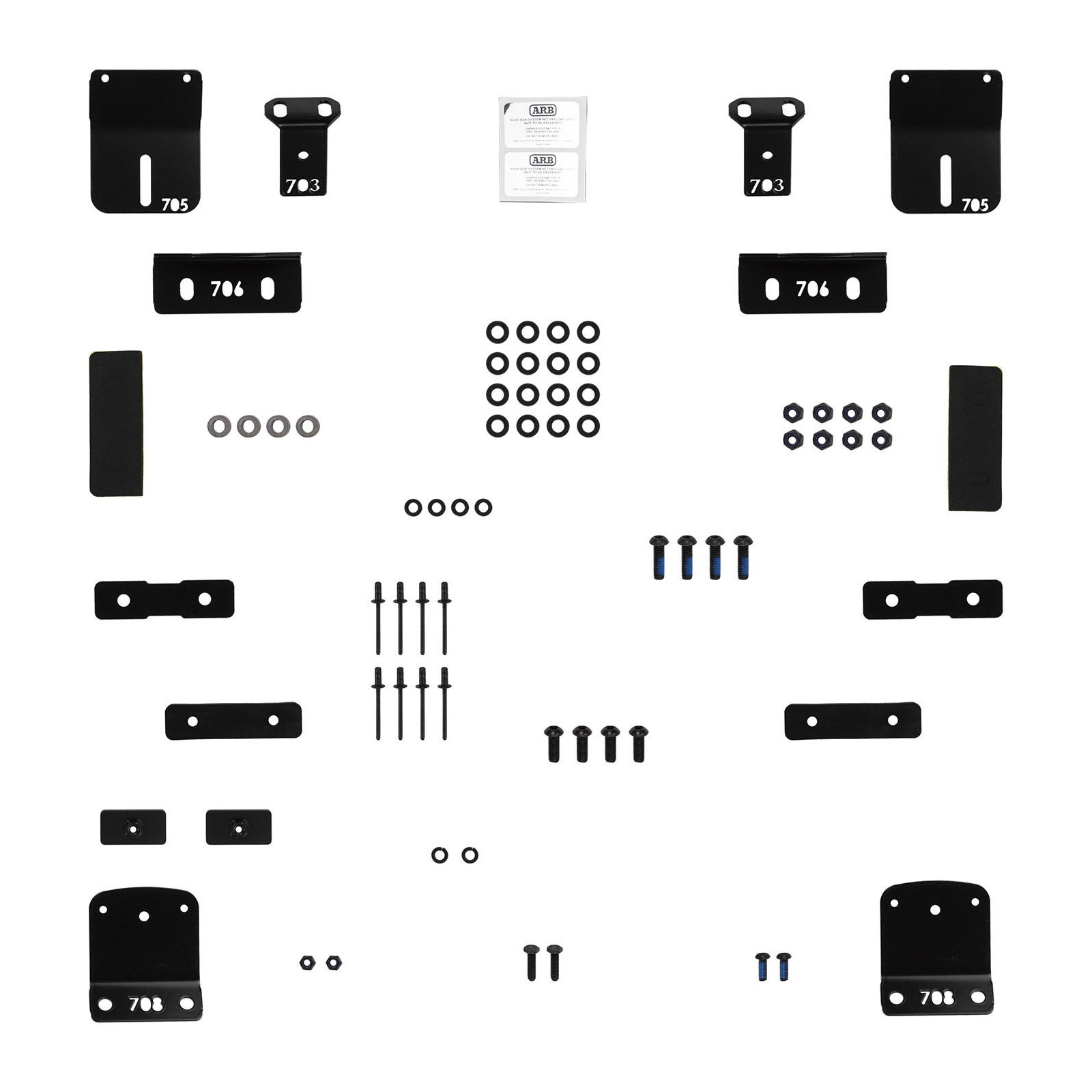 MNT KIT ROOF BAR LIGHT DUTY RR 