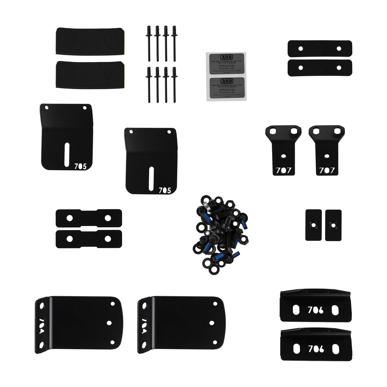 MNT KIT ROOF BAR LIGHT DUTY FR 