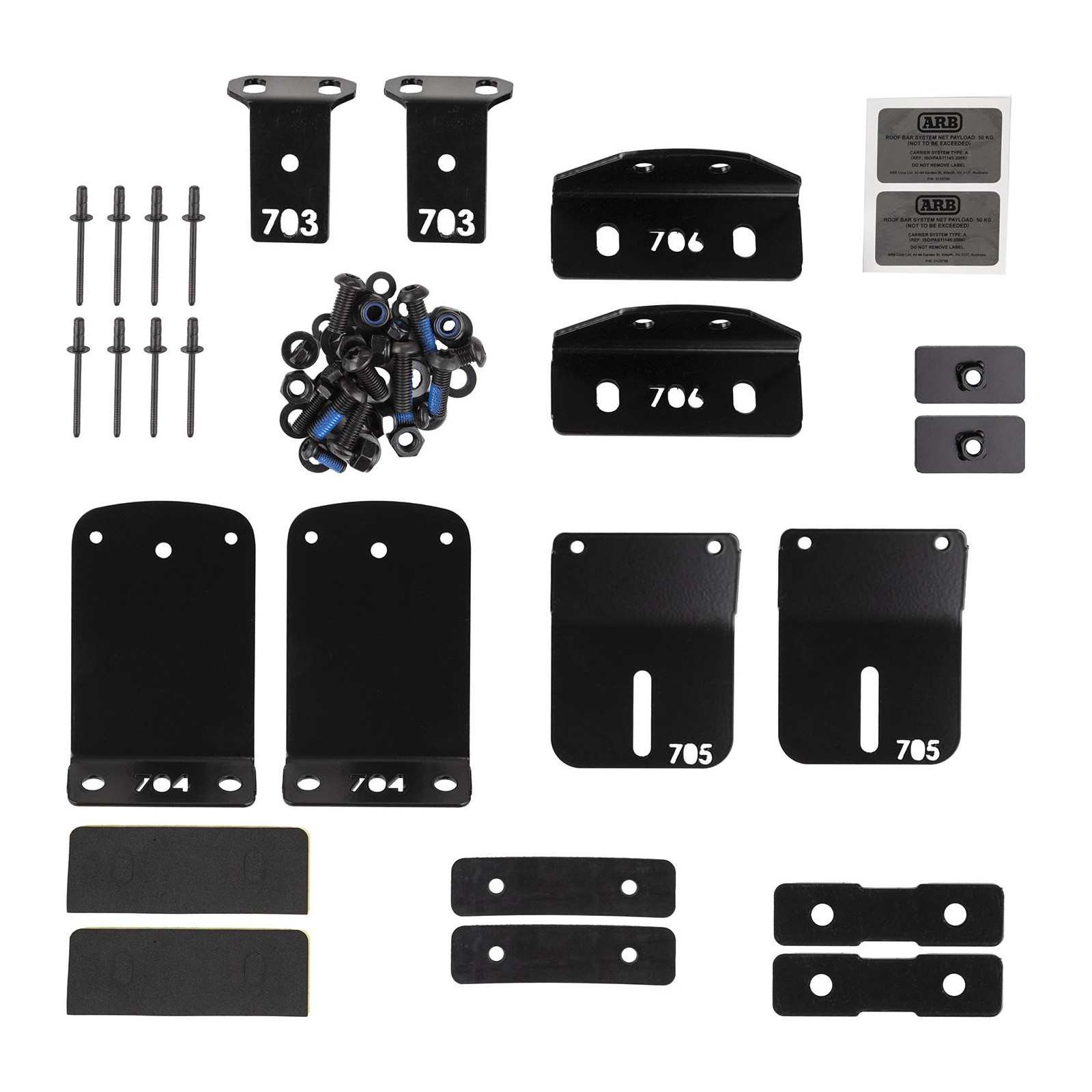 MNT KIT ROOF BAR LIGHT DUTY RR 