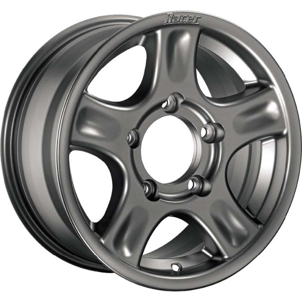 Jante Aluminium 4x4 RACER 8x17 6x139.7 CB106.1 ET+20 Charge 1450Kg Gun Metal (gris anthracite) • RAC57SI