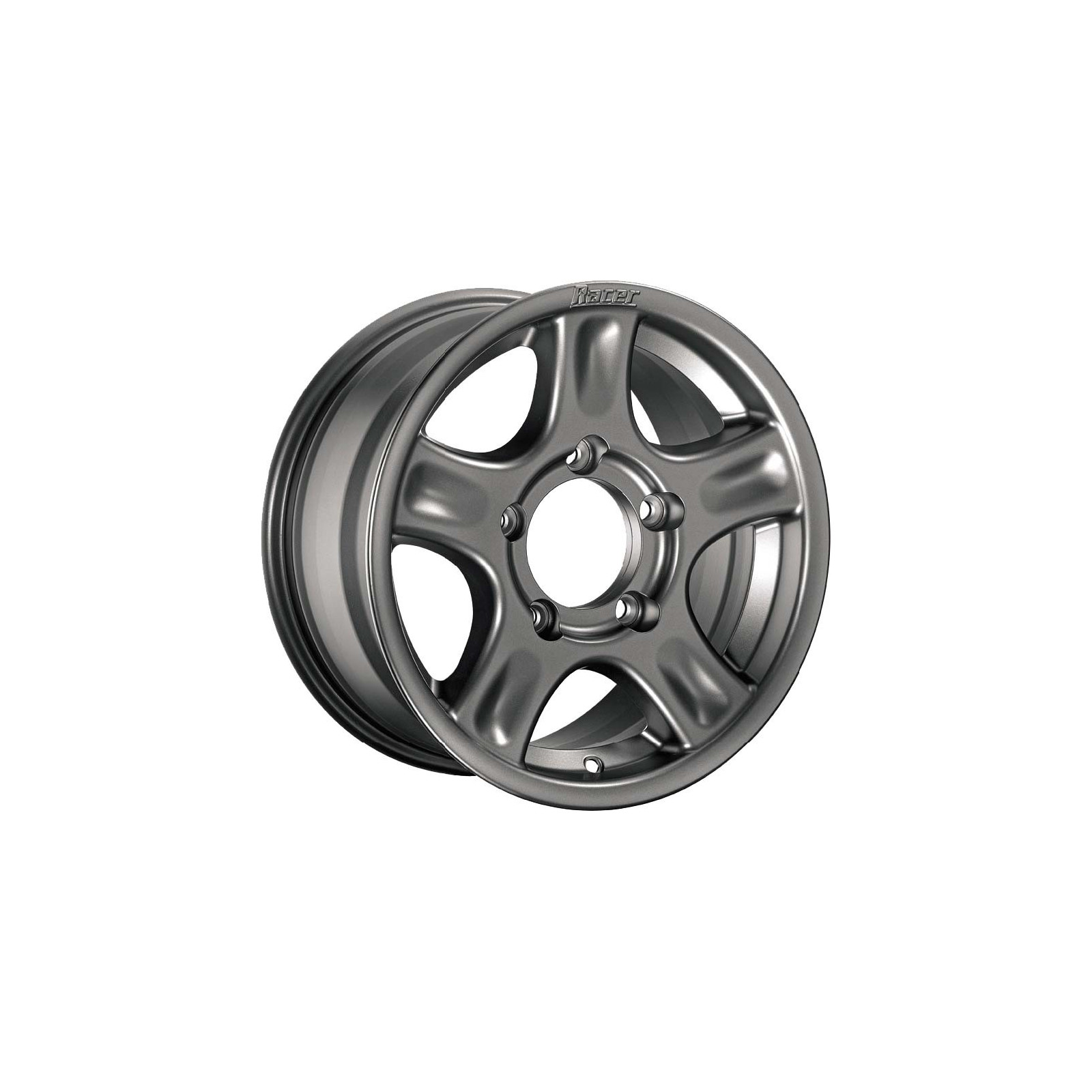 Jante Aluminium 4x4 RACER 8x17 6x139.7 CB106.1 ET+20 Charge 1450Kg Gun Metal (gris anthracite) • RAC57SI