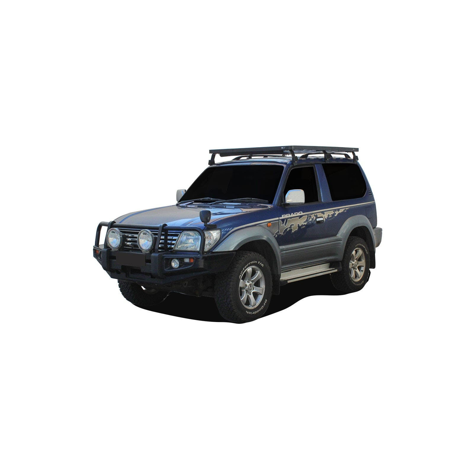 Galerie FRONT RUNNER Slimline II 1345 x 1762 mm Gutter Mount pour Toyota Land Cruiser 90 et 95 