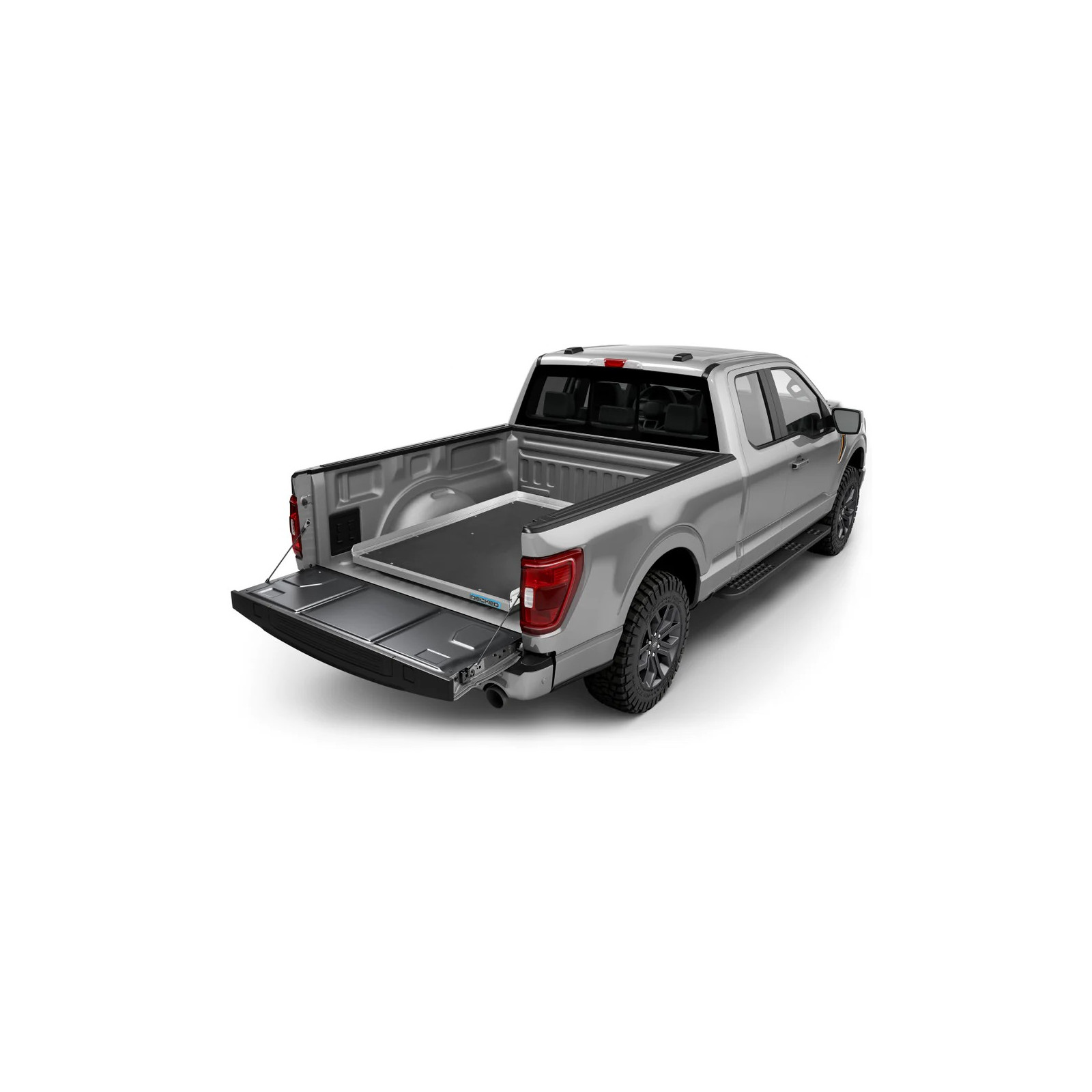 Plancher coulissant DECKED Cargo Glide • Capacité 680kg • Dimensions 2413x1219mm • Extension 70 % 