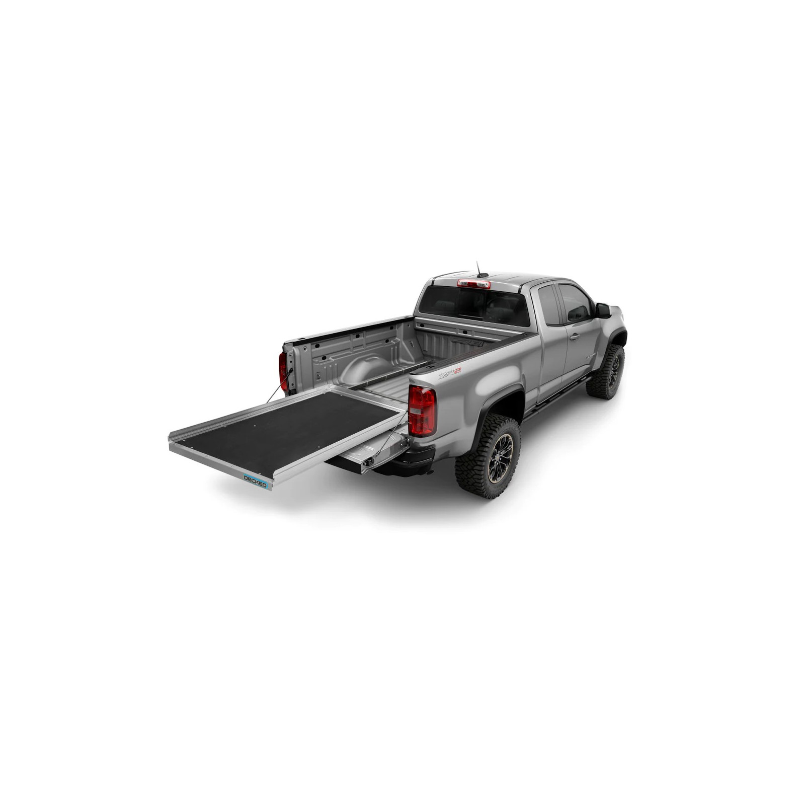 Plancher coulissant DECKED Cargo Glide • Capacité 680kg • Dimensions 2413x1219mm • Extension 70 % 