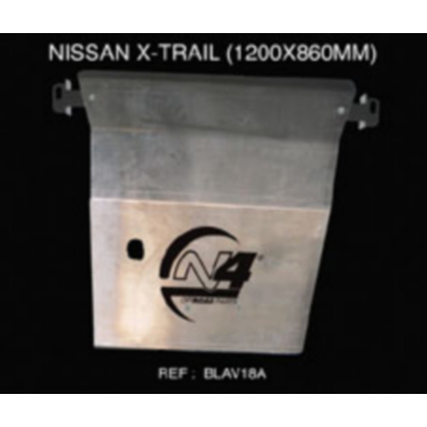 Ski de protection / Blindage AV N4 Nissan X-Trail I T30 2000-2007 (alu 6mm) • BLAV18B