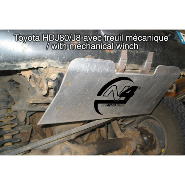 Ski de protection / Blindage AV N4 Toyota HDJ80 12S Avec Treuil Mécanique • BLAV15A