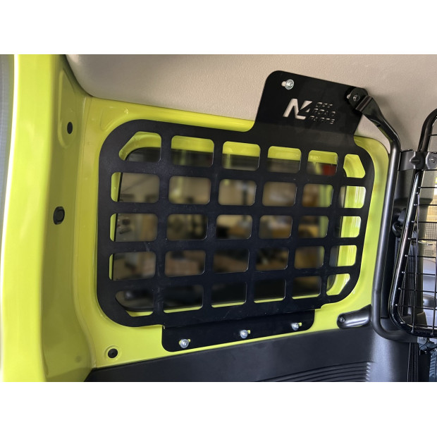 Kit supports accessoires MOLLE intérieur vitres arrière Suzuki Jimny 2018+ N4-OFFROAD 