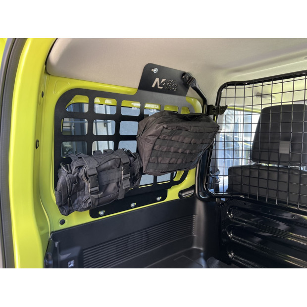 Kit supports accessoires MOLLE intérieur vitres arrière Suzuki Jimny 2018+ N4-OFFROAD 
