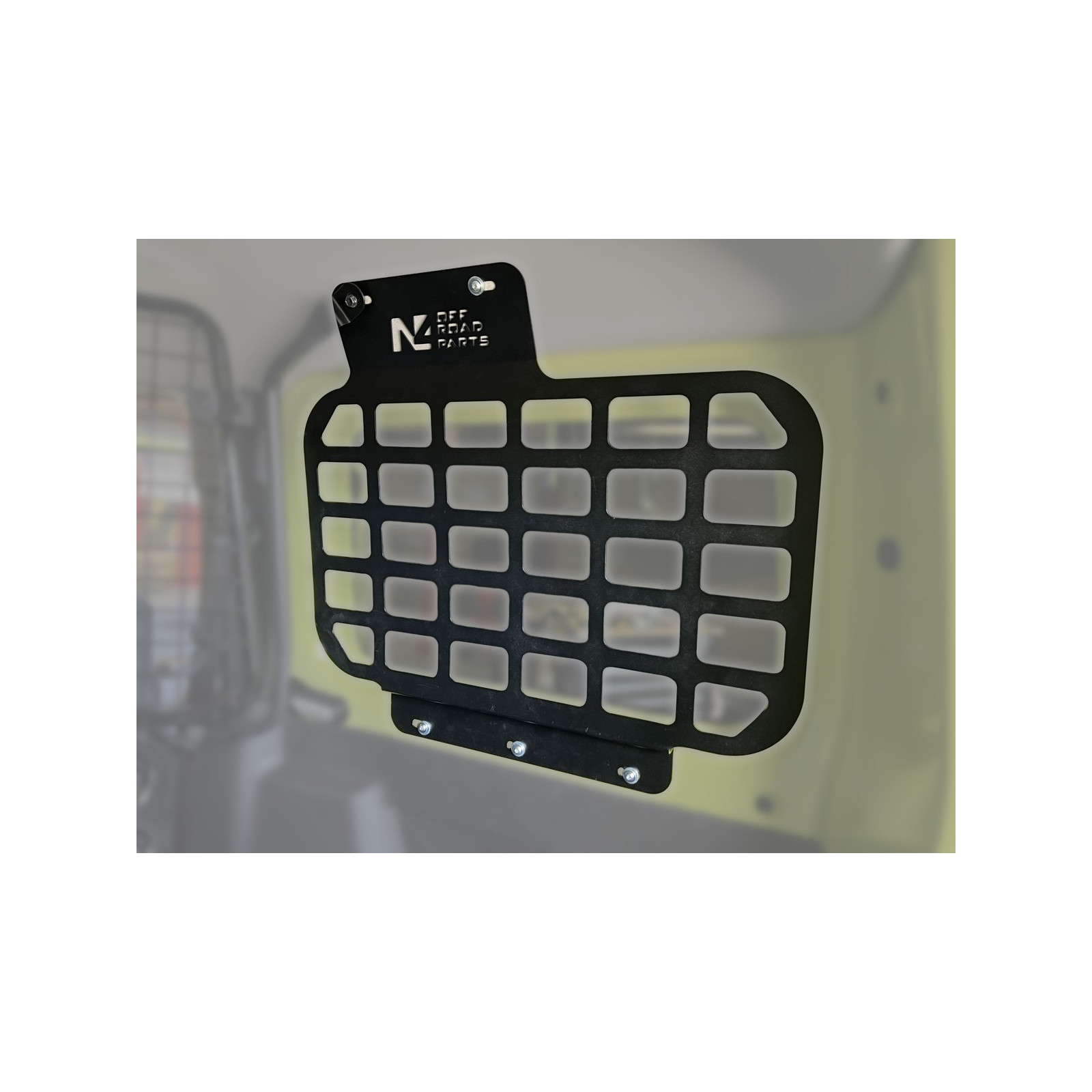 Kit supports accessoires MOLLE intérieur vitres arrière Suzuki Jimny 2018+ N4-OFFROAD 