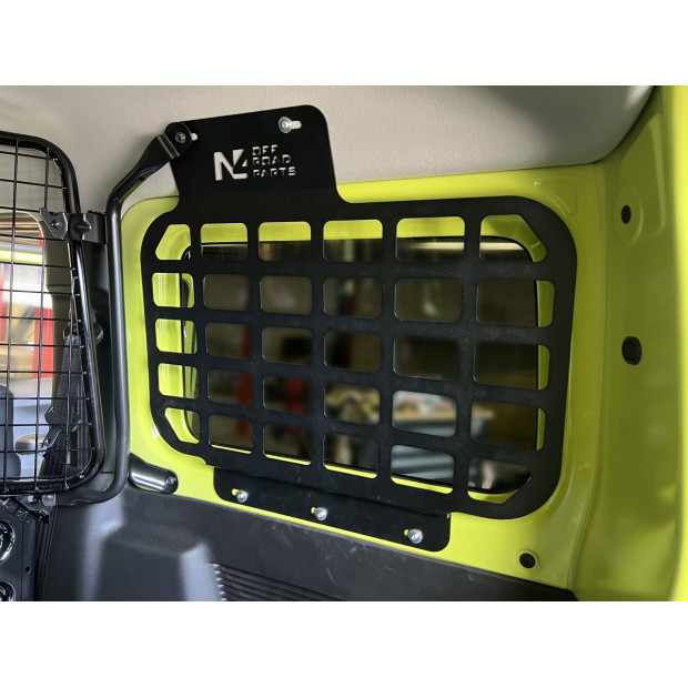 Kit supports accessoires MOLLE intérieur vitres arrière Suzuki Jimny 2018+ N4-OFFROAD 