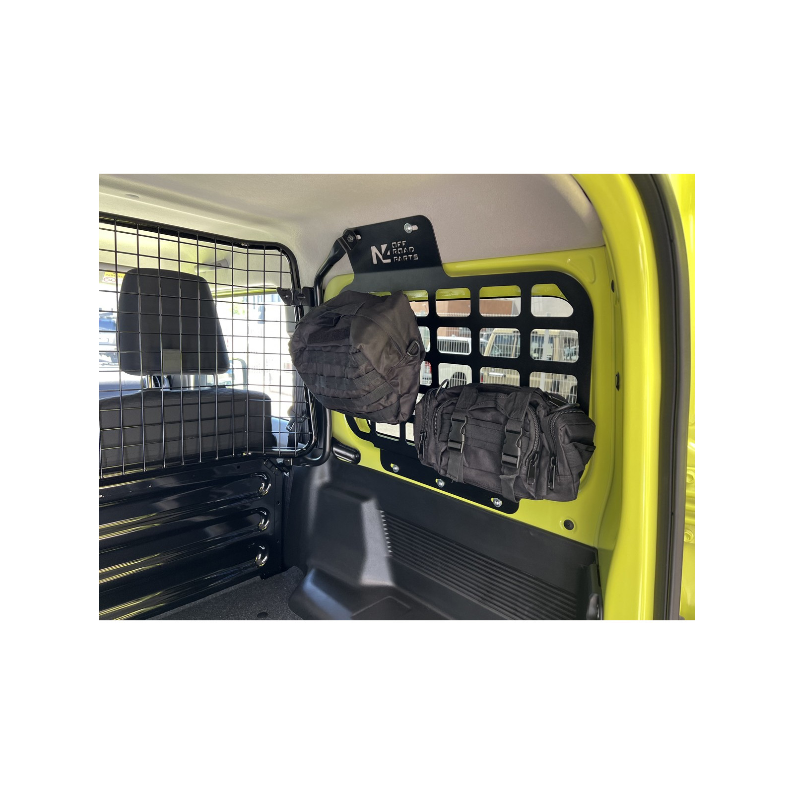 Kit supports accessoires MOLLE intérieur vitres arrière Suzuki Jimny 2018+ N4-OFFROAD 