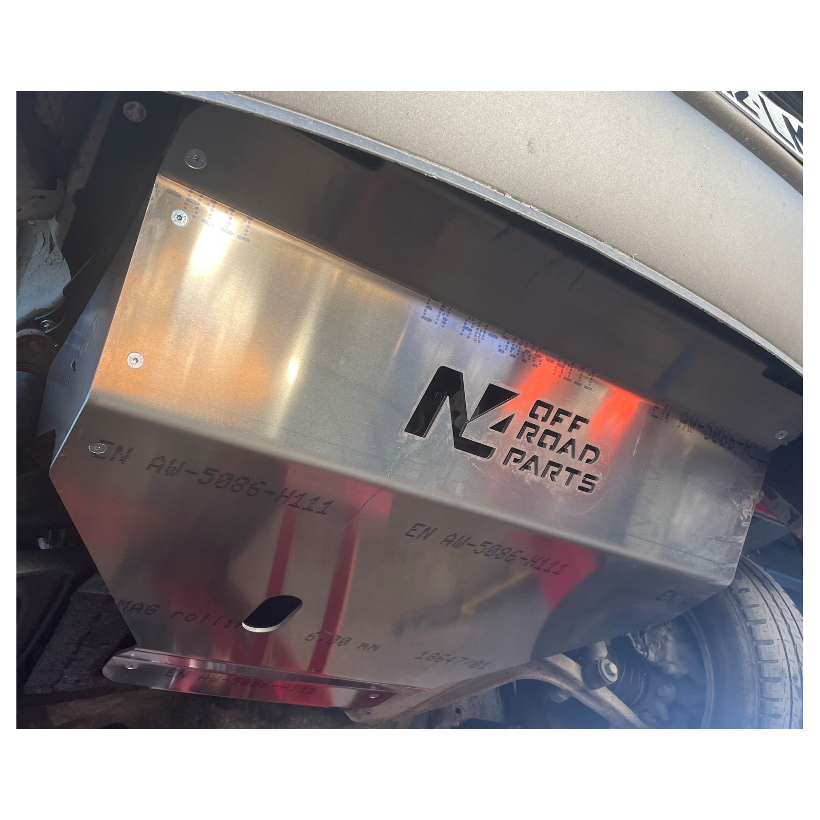 Ski de protection avant en aluminium de 6mm Volkswagen Transporter T4 N4-OFFROAD 