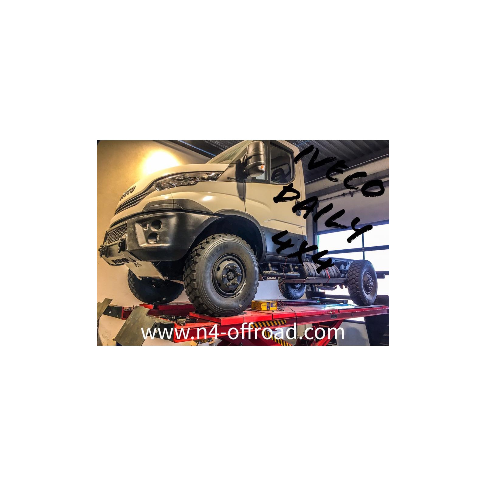 Ski de protection avant en aluminium de 10mm pour Iveco Daily 3 4x4 phase 2 après 2019 N4-OFFROAD 