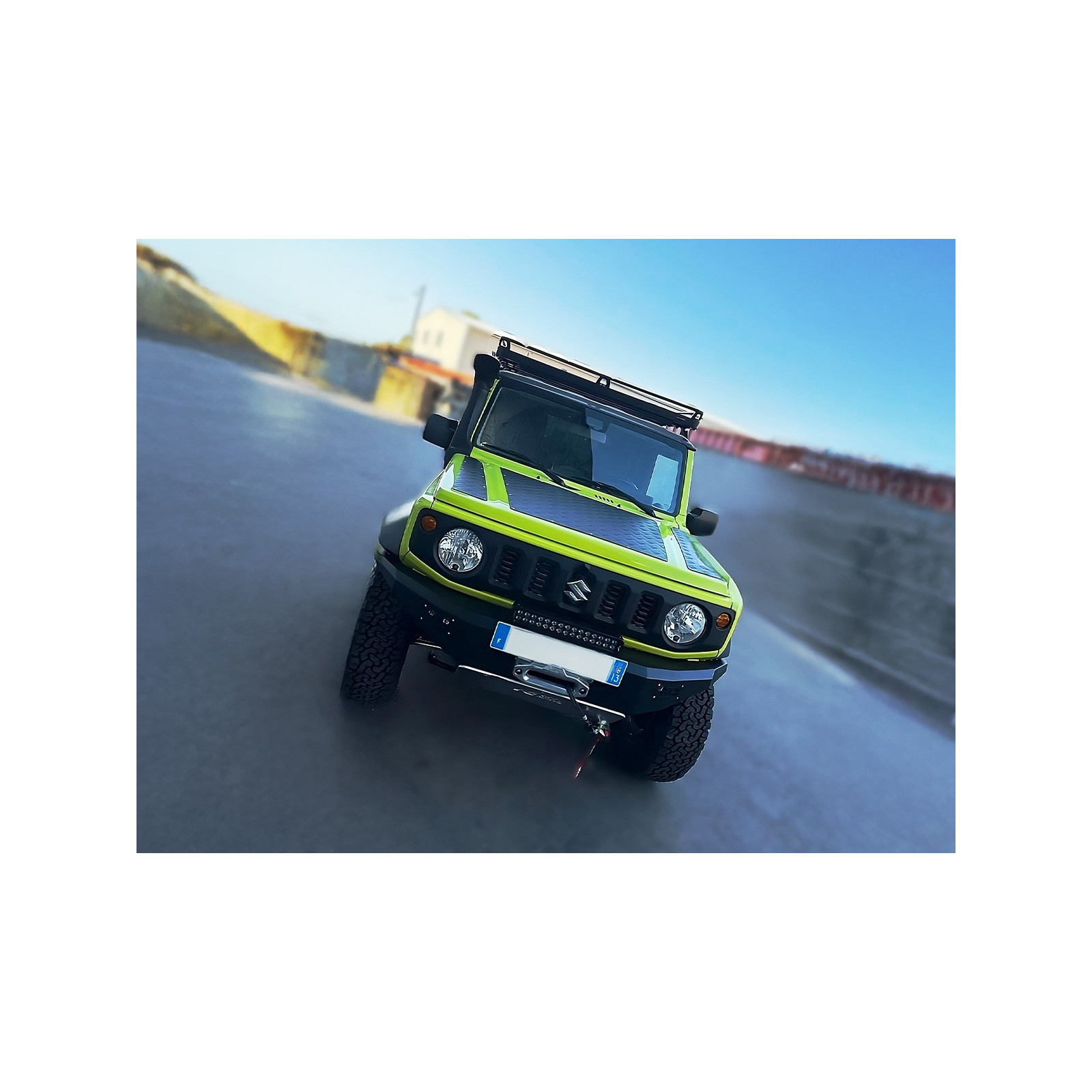 Protection capot aluminium strié 2mm Suzuki Jimny 2018+ N4-OFFROAD 