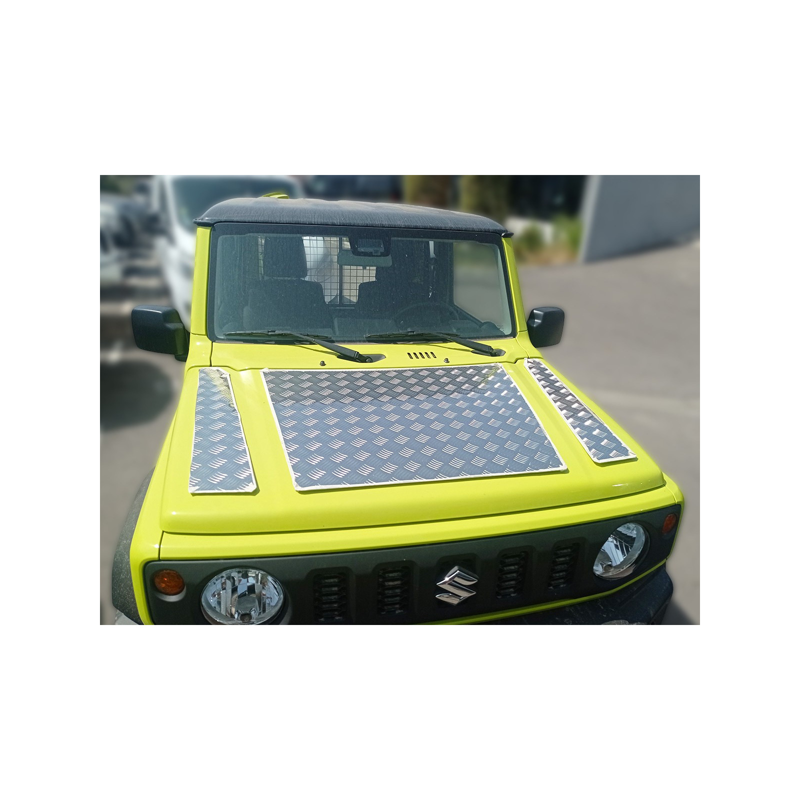 Protection capot aluminium strié 2mm Suzuki Jimny 2018+ N4-OFFROAD 