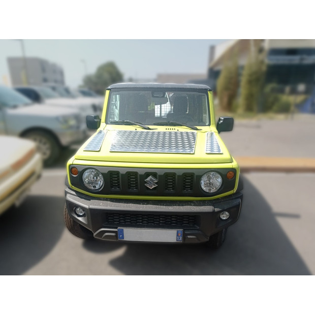 Protection capot aluminium strié 2mm Suzuki Jimny 2018+ N4-OFFROAD 
