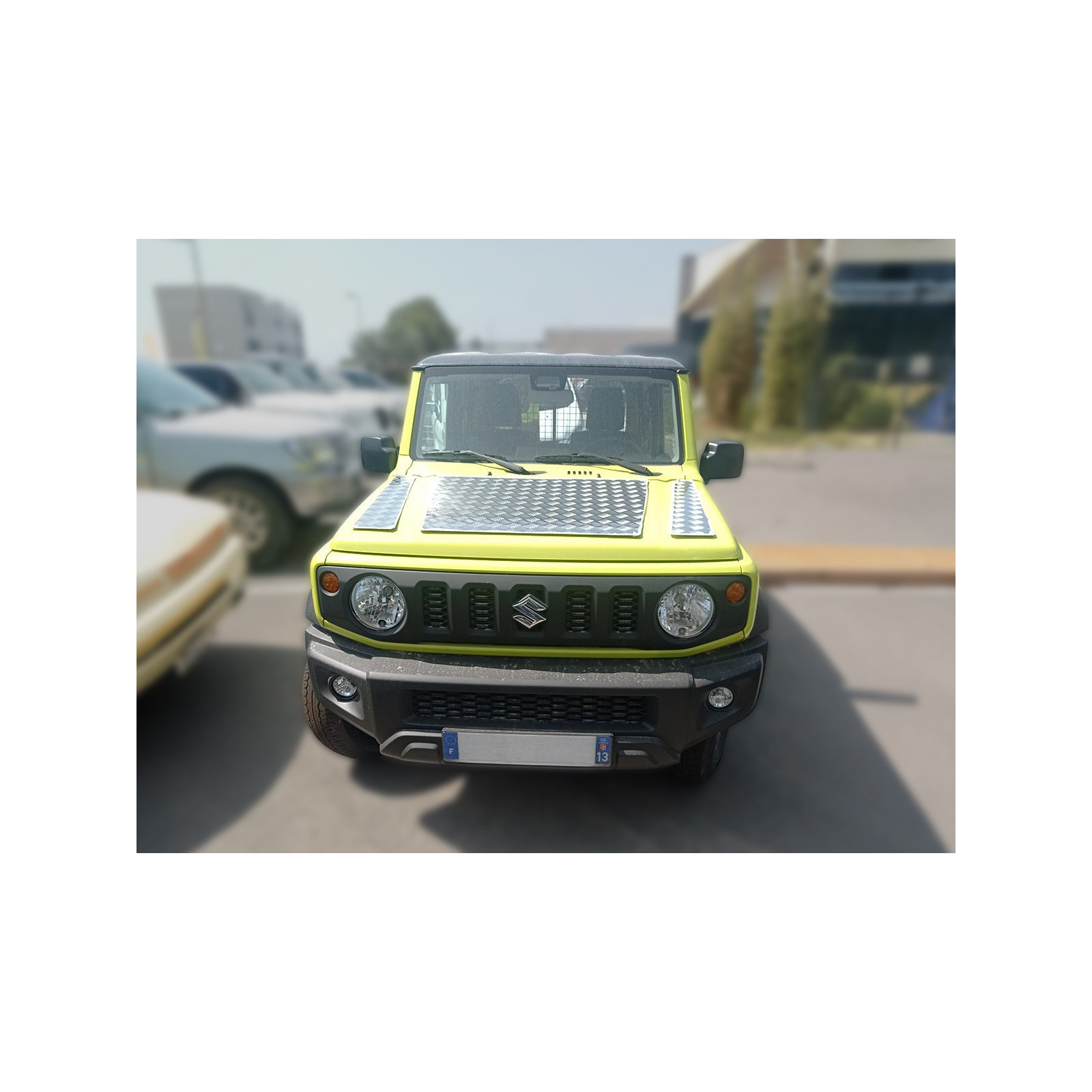Protection capot aluminium strié 2mm Suzuki Jimny 2018+ N4-OFFROAD 