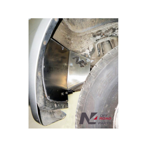 Ski de protection de bonbonne de climatisation arrière en aluminium de 5mm pour Mitsubishi Pajero III et IV 5portes N4-OFFROAD 