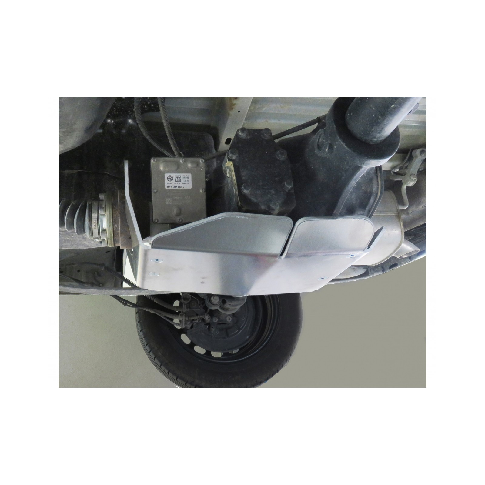 Ski de protection de pont arrière en aluminium de 6mm pour Volkswagen Caddy 4motion 2015-2020 N4-OFFROAD 