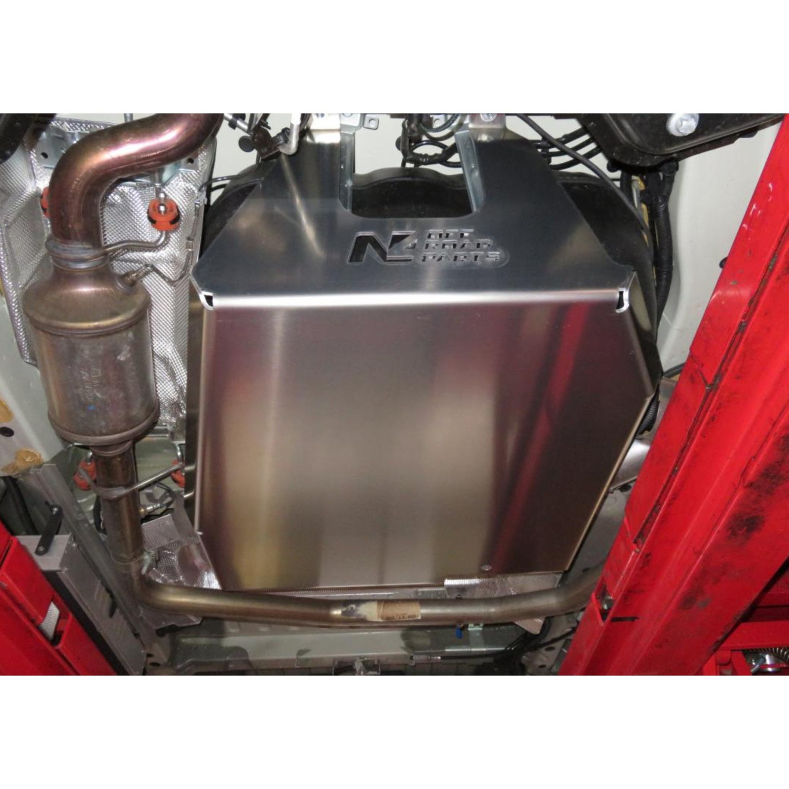 Ski de protection de réservoir gasoil et AdBlue en aluminium de 6mm pour Fiat Ducato après 2014 N4-OFFROAD 