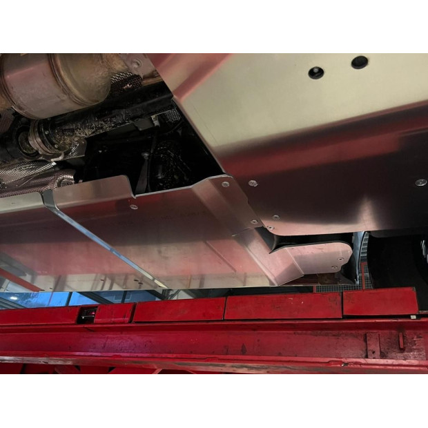 Ski réservoir carburant + adblue + webasto en aluminium de 5mm Volkswagen Transporter T6-T6.1 N4-OFFROAD 