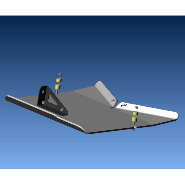 Ski de protection / Blindage Pont AR + Echappement N4 LR Discovery III et IV • BLDV25A