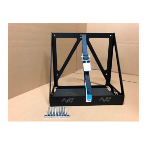 Support en acier de jerrycan 20l universel - avec sangle de maintient et kit de montage N4-OFFROAD 