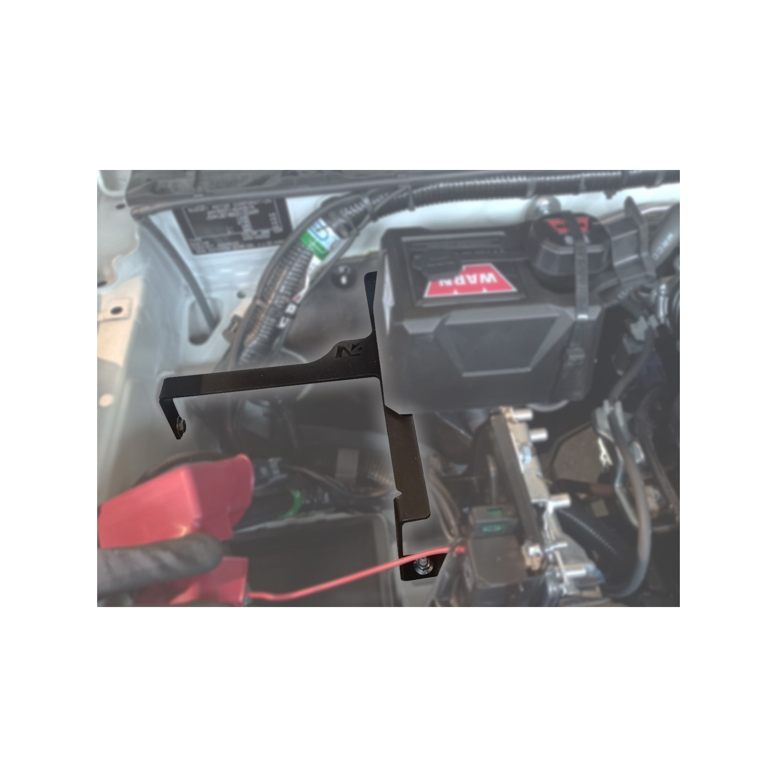 Kit support boitier relais treuil dans compartiment moteur Jimny 2018+ N4-OFFROAD 