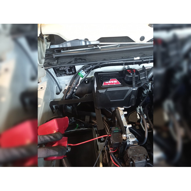 Kit support boitier relais treuil dans compartiment moteur Jimny 2018+ N4-OFFROAD 
