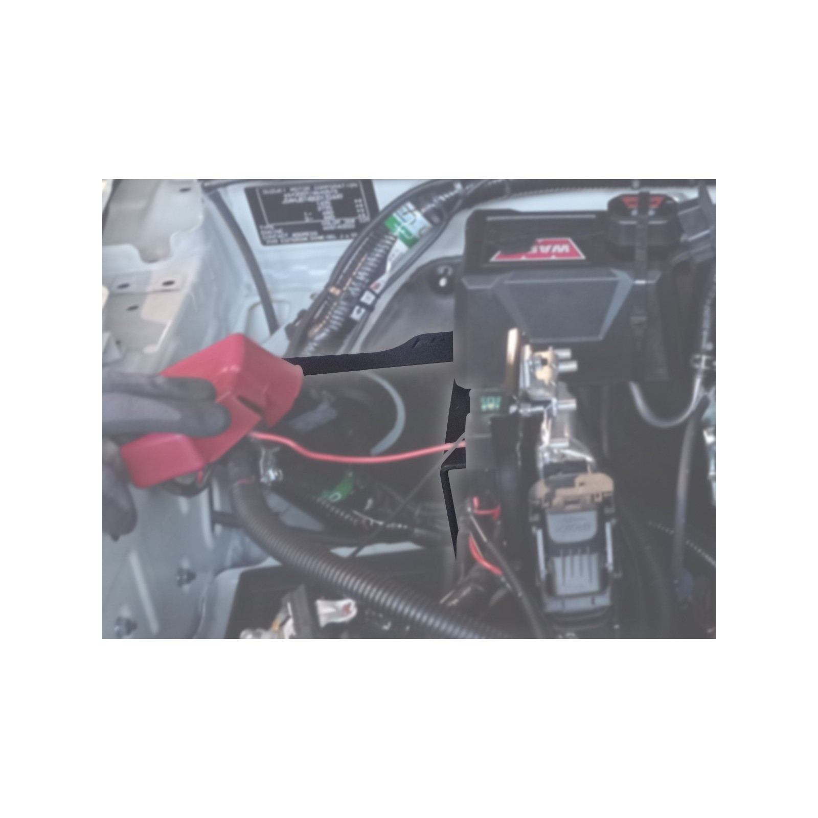 Kit support boitier relais treuil dans compartiment moteur Jimny 2018+ N4-OFFROAD 