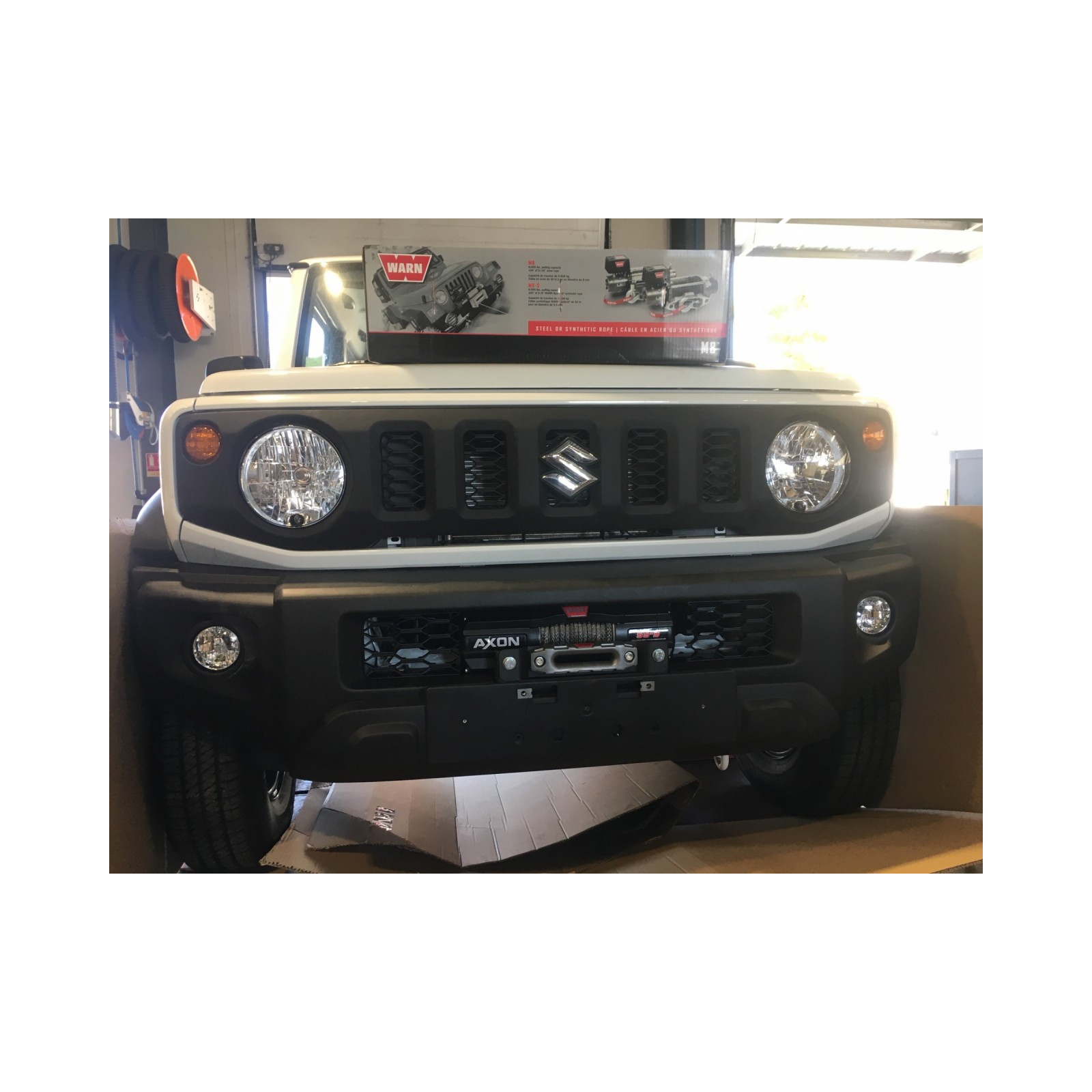 Platine de treuil intégrée au pare-chocs d'origine pour Suzuki Jimny après 2018 N4-OFFROAD 