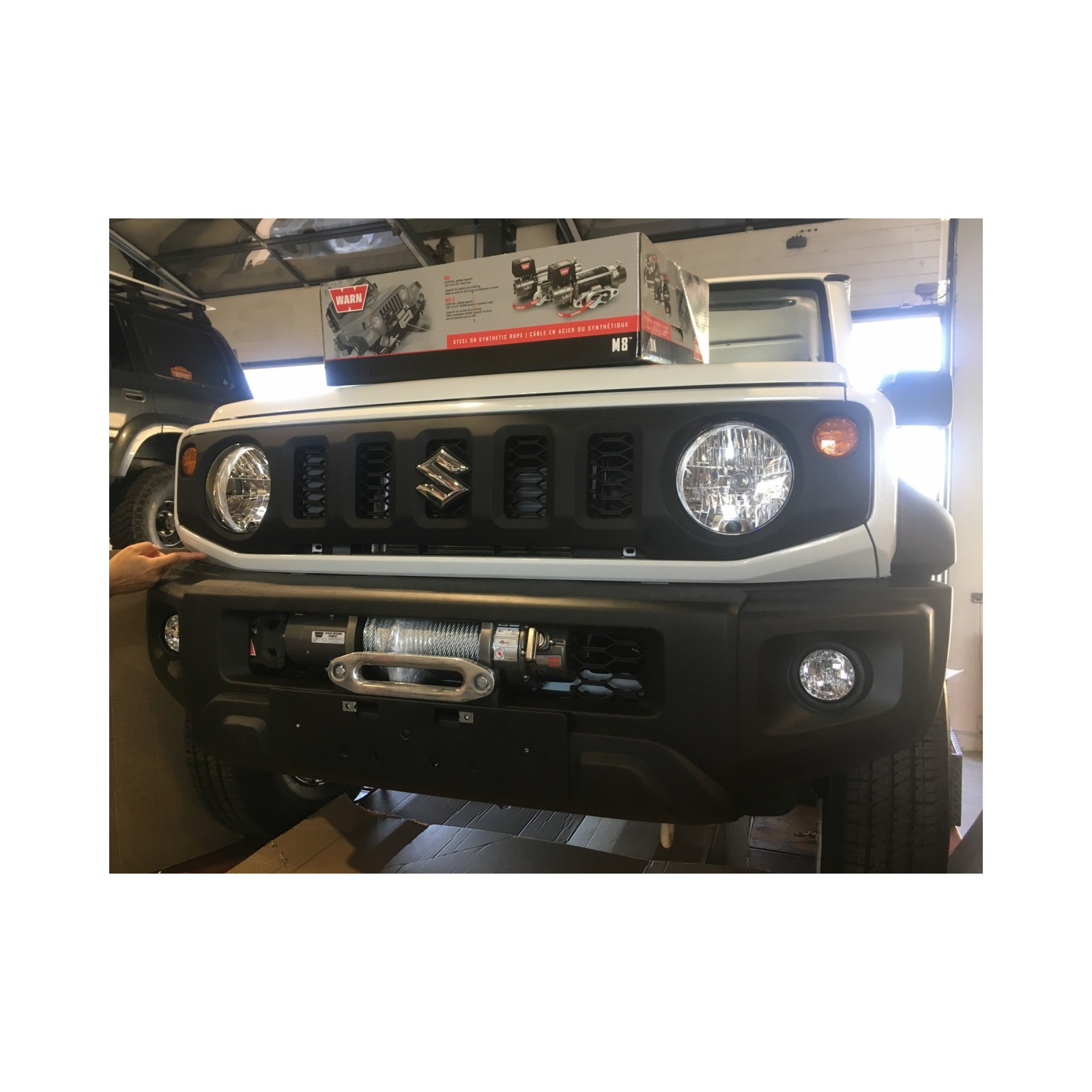Platine de treuil intégrée au pare-chocs d'origine pour Suzuki Jimny après 2018 N4-OFFROAD 
