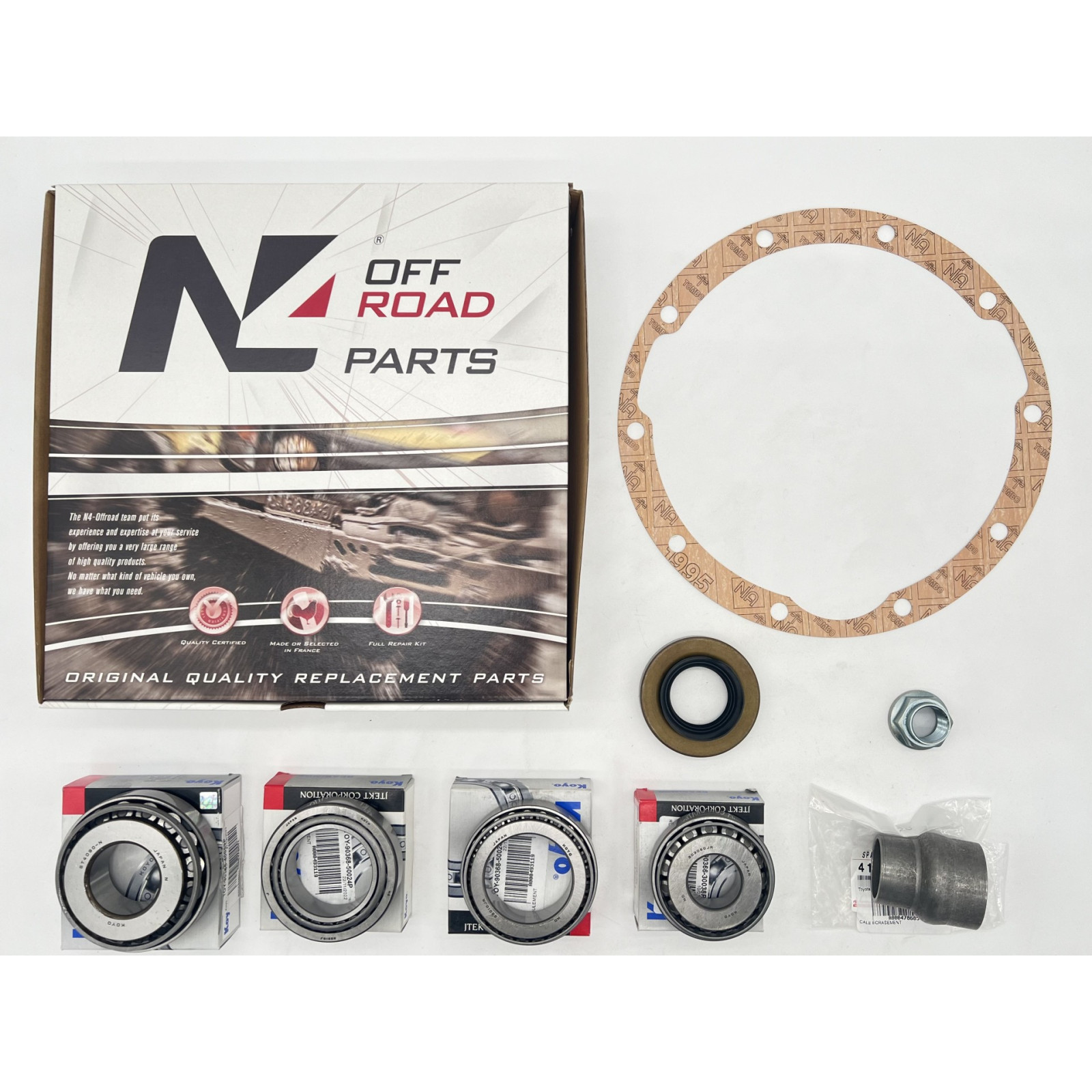 Kit réfection de pont arrière Land Cruiser HZJ7 HDJ80 avant 11-97 sans blocage N4-OFFROAD 