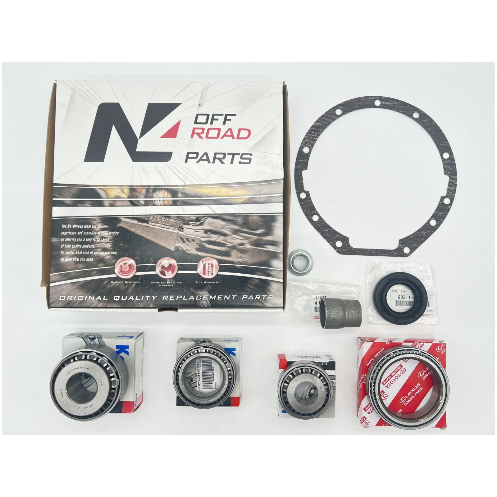 Kit réfection pont arrière Land Cruiser KDJ120 KDJ125 et Hilux Vigo N4-OFFROAD 