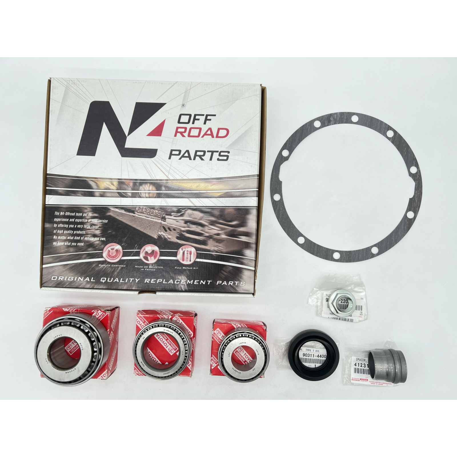 Kit réfection pont arrière Land Cruiser KDJ150 KDJ155 et FJ Cruiser après 08-2009 N4-OFFROAD 