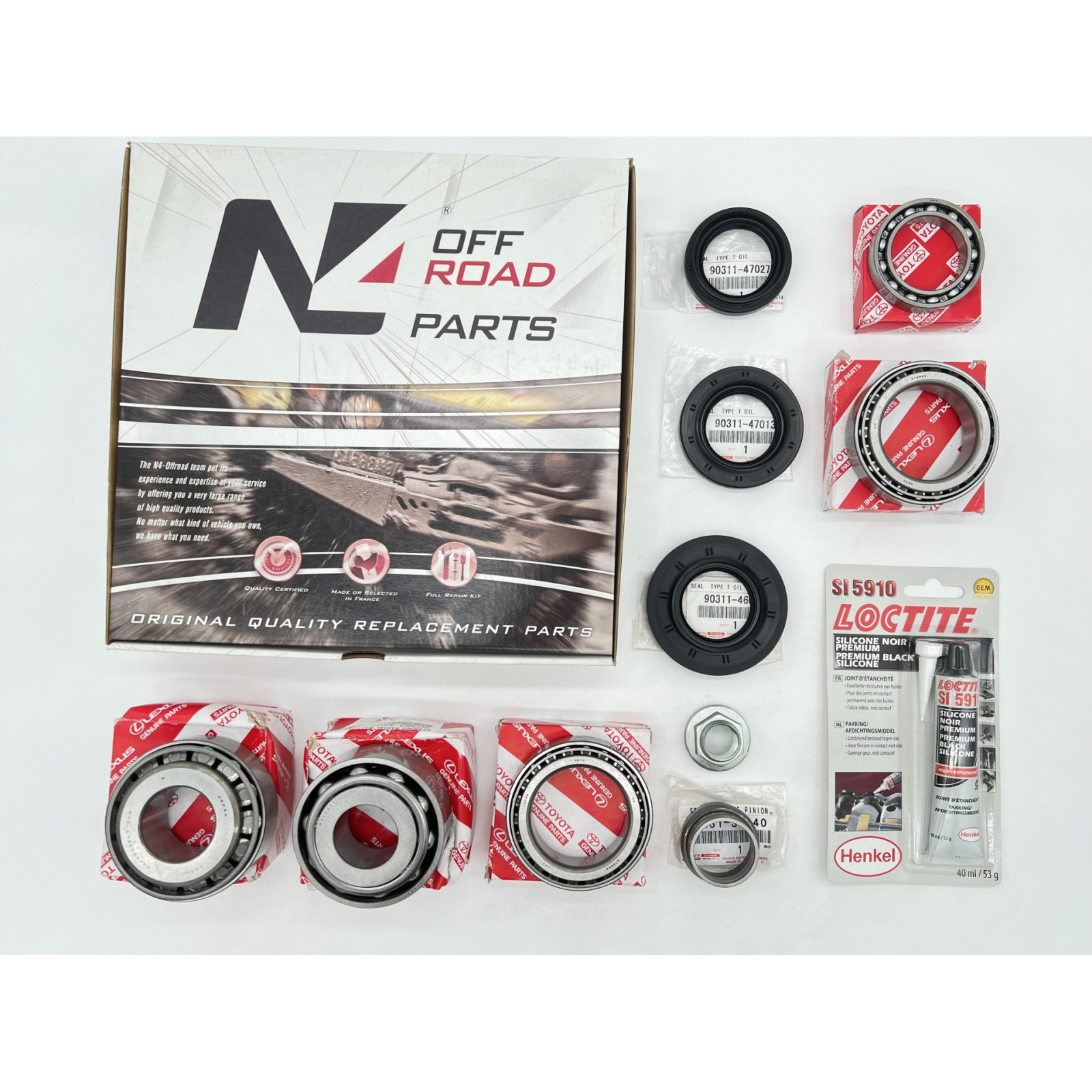 Kit réfection pont avant Station Wagon VDJ200 N4-OFFROAD 