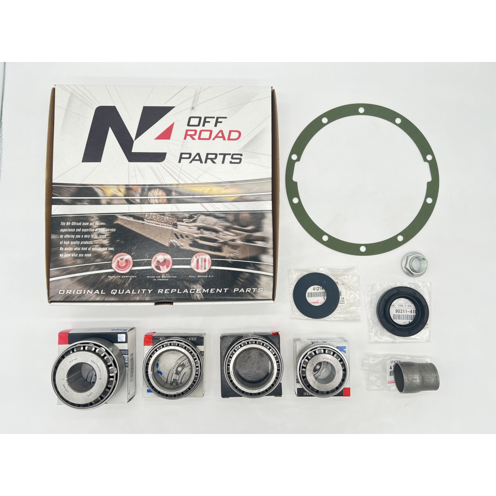 Kit réfection de pont arrière Land Cruiser KZJ7 LJ7 - Couple conique adaptable neuf N4-OFFROAD 