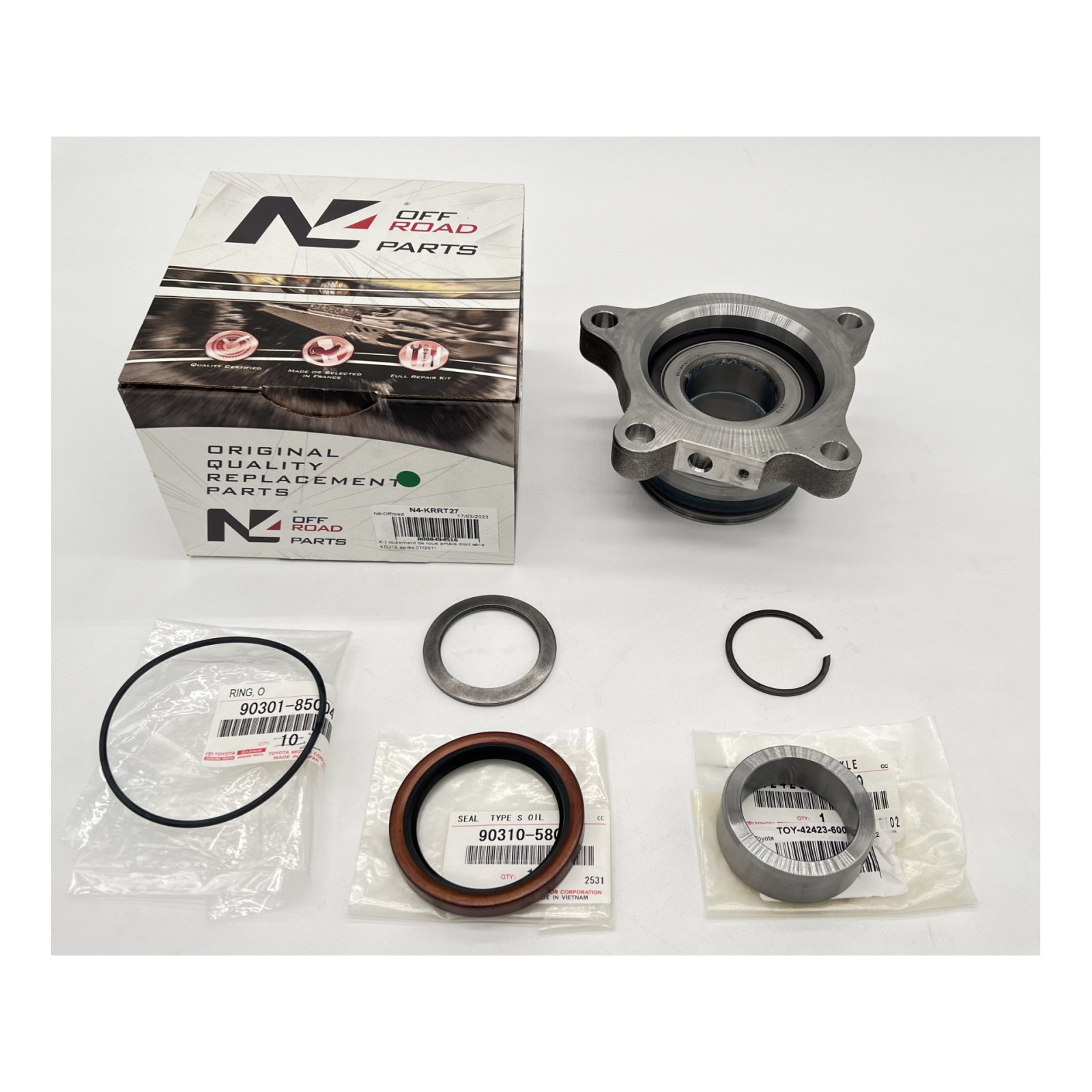 Kit roulement de roue arrière droit série KDJ15 après 07-2011 N4-OFFROAD 