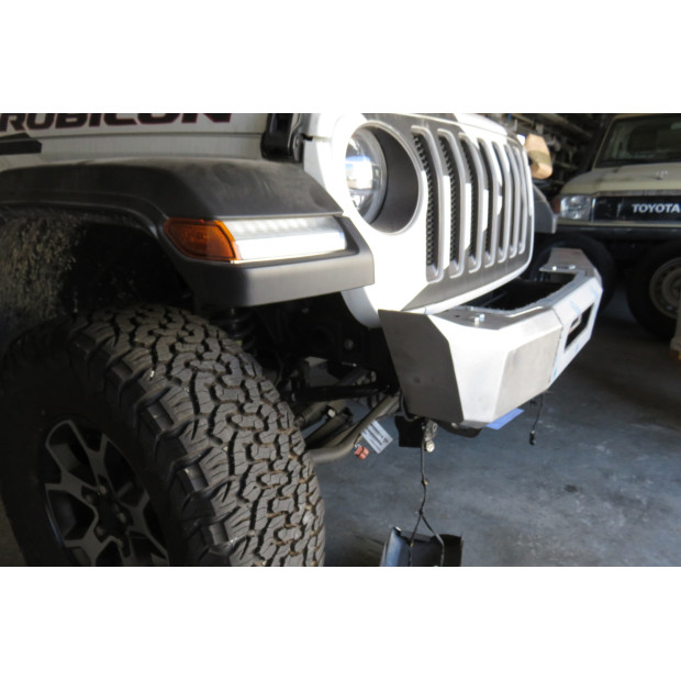 Pare-chocs avant acier Wrangler JL platine treuil intégrée banane courte N4-OFFROAD 