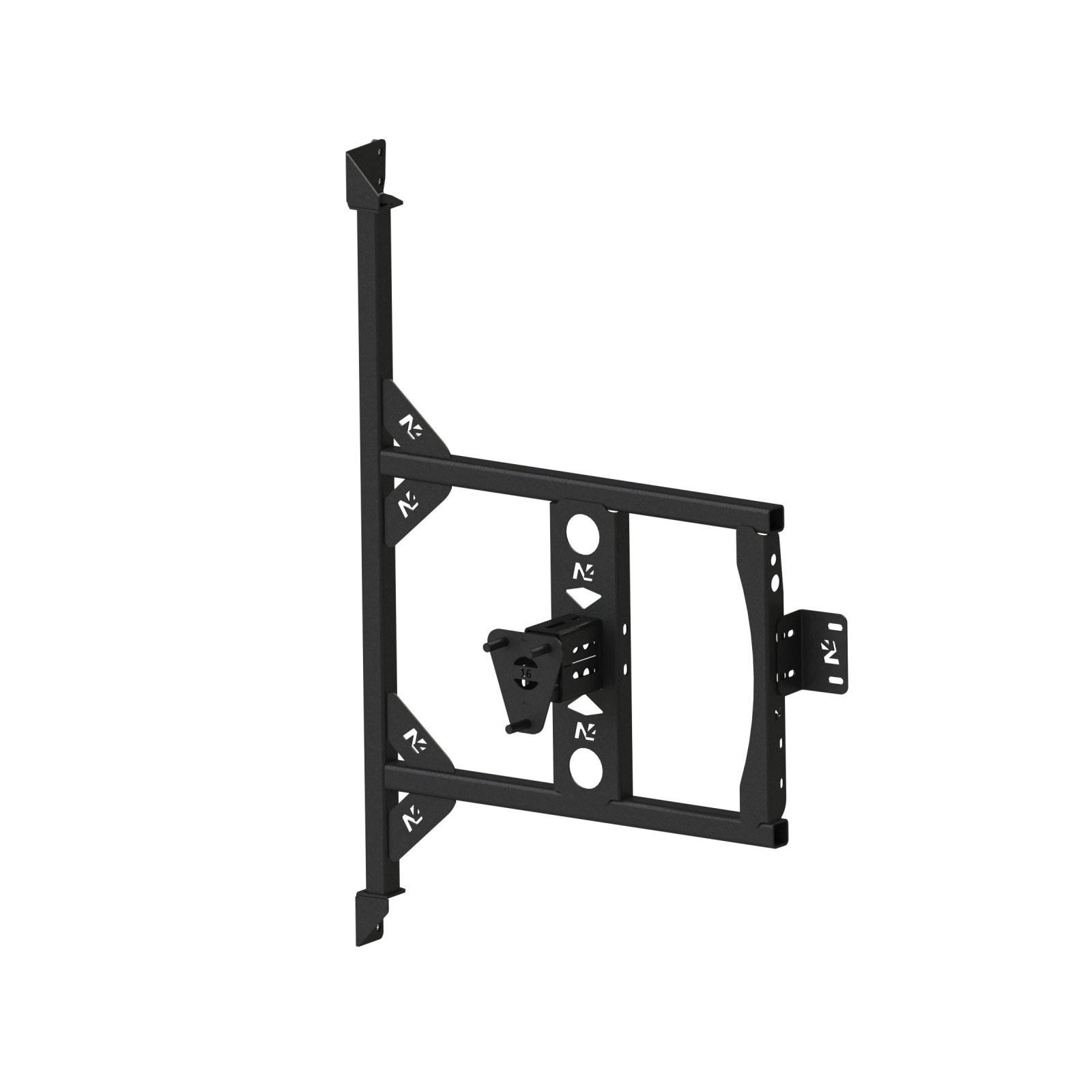 Porte roue de secours en inox sur porte arrière gauche Fiat Ducato Campeo N4-OFFROAD 