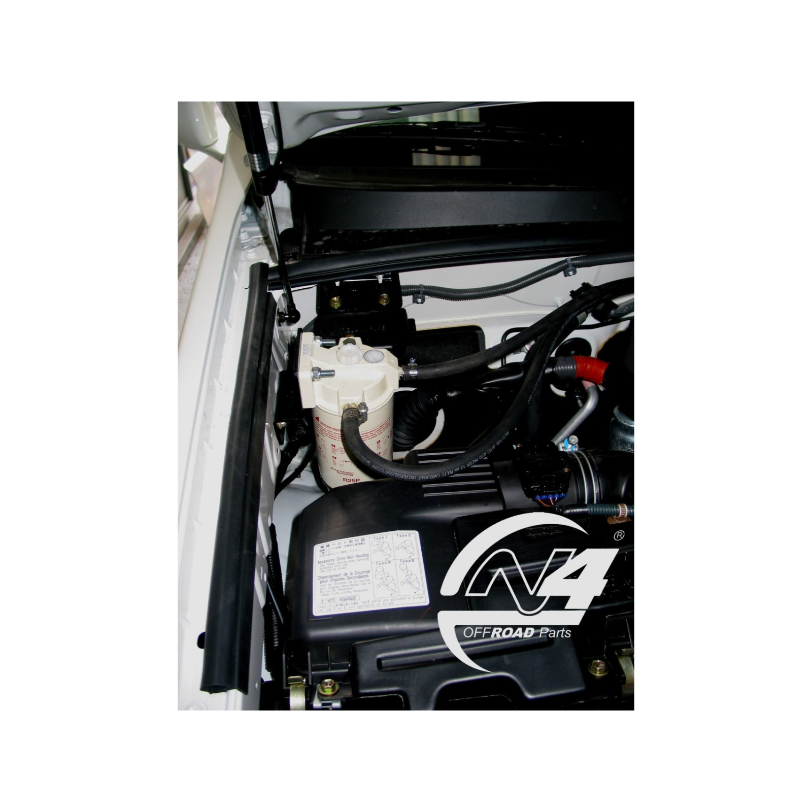 Kit de montage préfiltre Racor pour Toyota KDJ120 N4-OFFROAD 