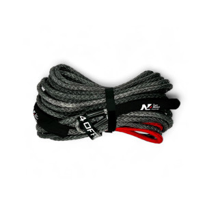 Corde synthétique de treuil 12mm x 28M N4-OFFROAD - Jusqu'à 6.8T 