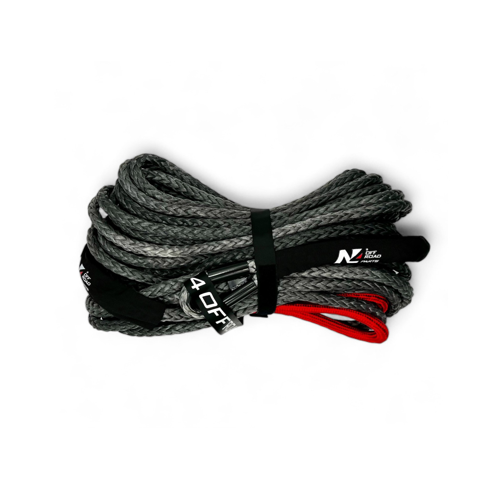 Corde synthétique de treuil 12mm x 28M N4-OFFROAD - Jusqu'à 6.8T 