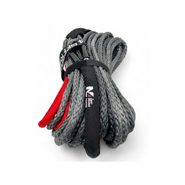 Corde synthétique de treuil 12mm x 28M N4-OFFROAD - Jusqu'à 6.8T 