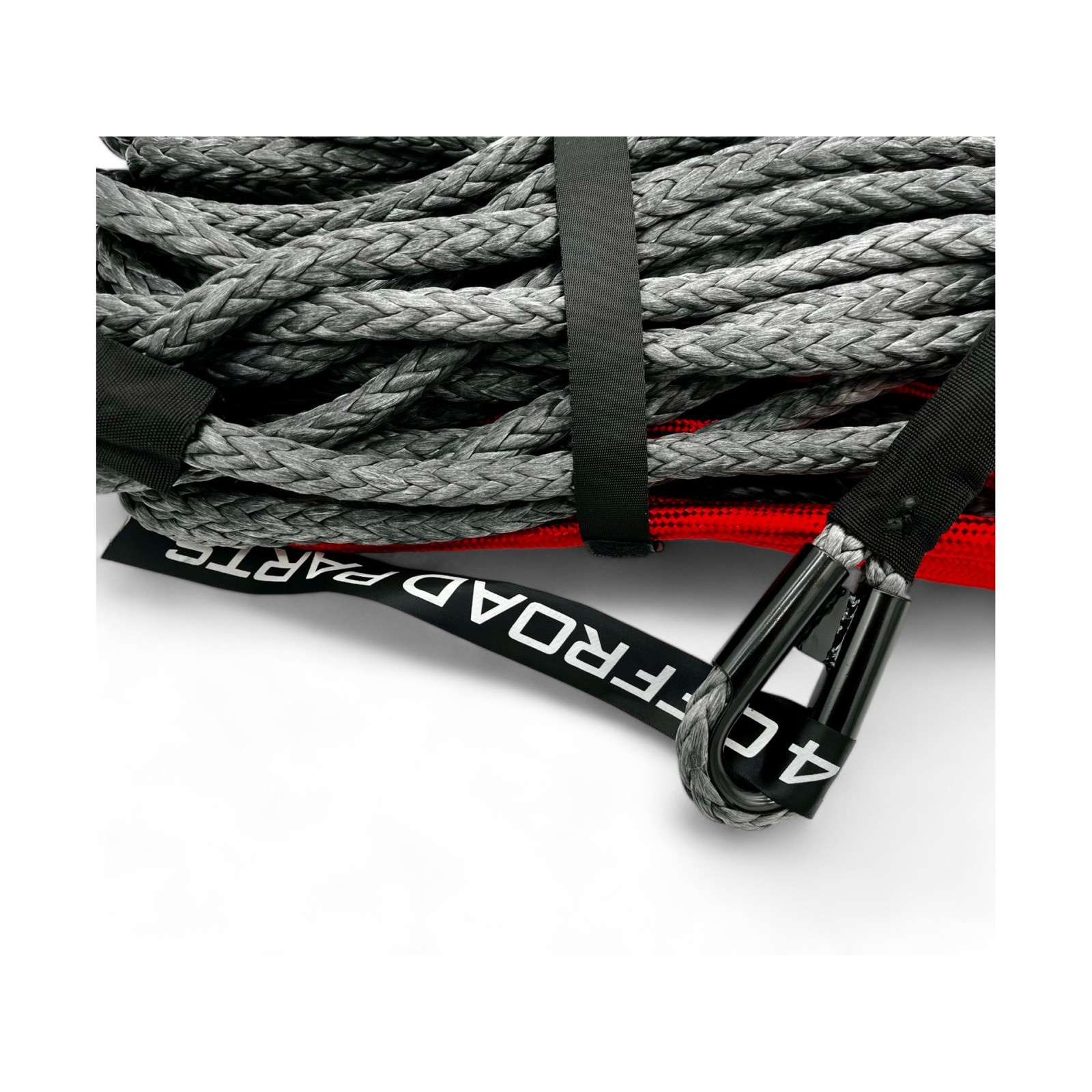 Corde synthétique de treuil 12mm x 28M N4-OFFROAD - Jusqu'à 6.8T 